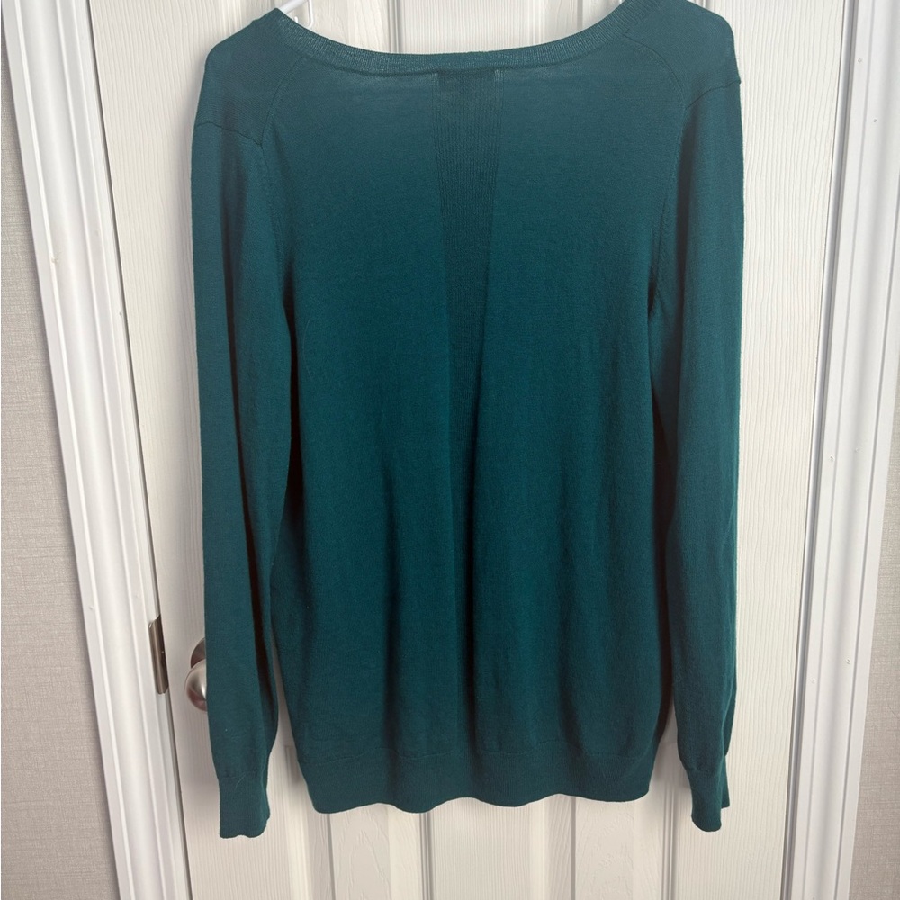 The Limited Teal V-Neck Sweater XL | Classic Soft Knit Long Sleeve - Picture 4 of 4